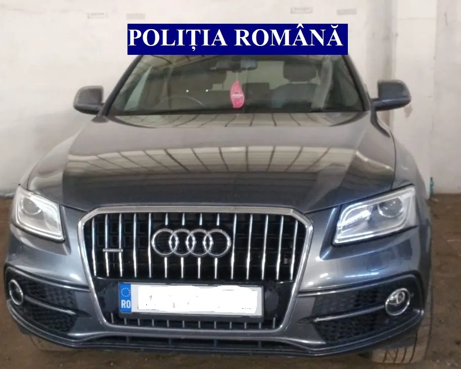 Autoturism furat din Anglia, descoperit de polițiști în Alba