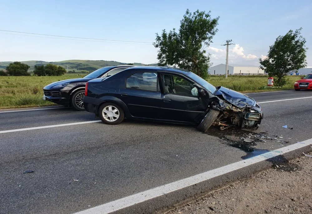 Accident rutier pe DN 1, pe sensul de mers Alba- Sebeș