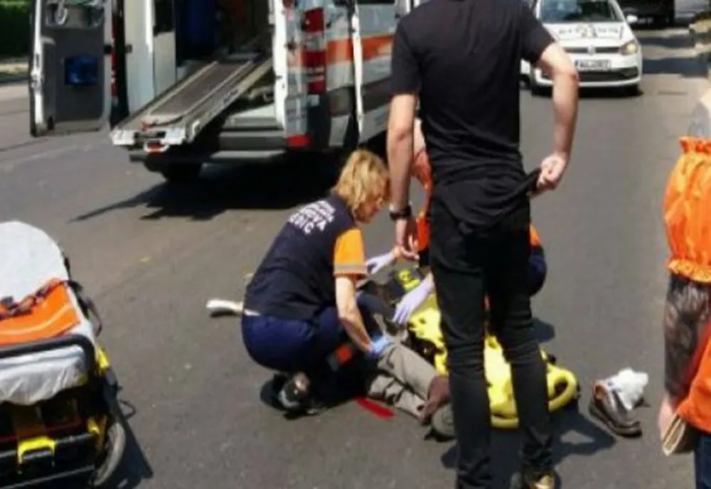 Accidentate în zona unei treceri pentru pietoni