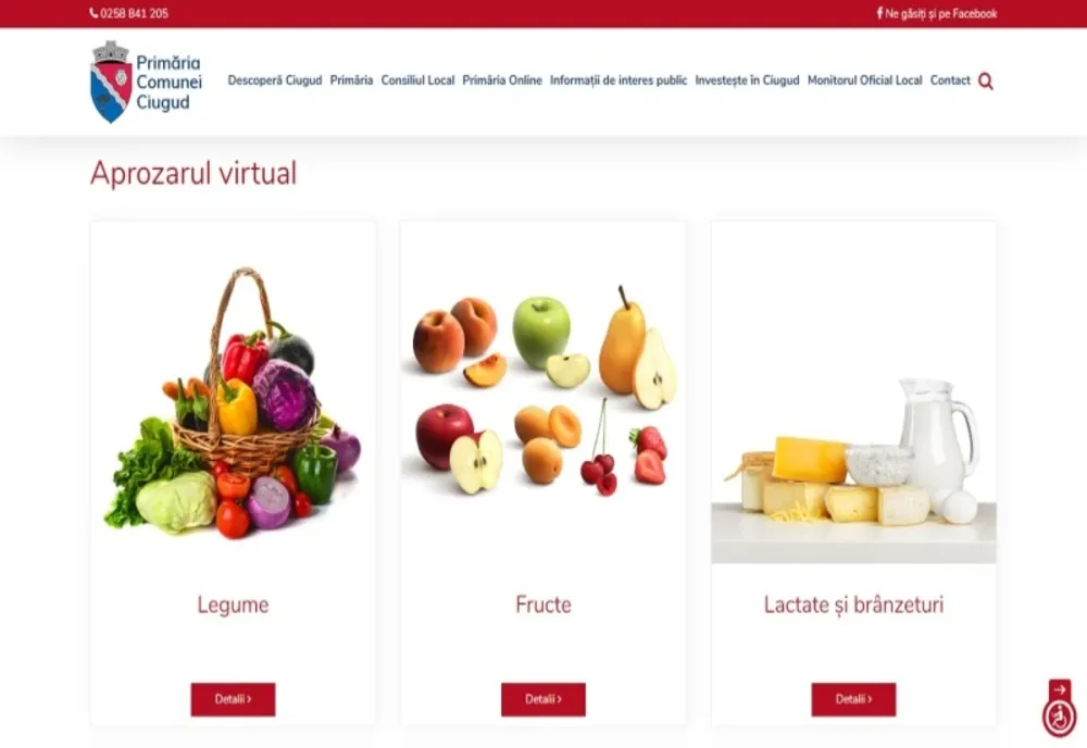 O primărie din județul Alba a lansat în PREMIERĂ un aprozar on-line. 