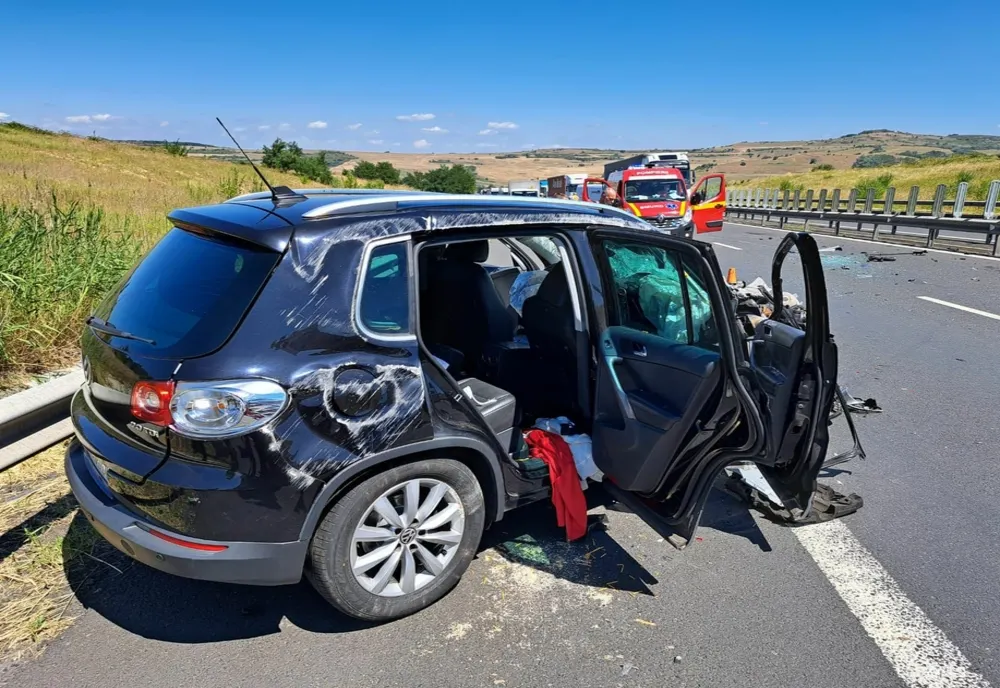 Accident pe A1 Sebeș-Sibiu