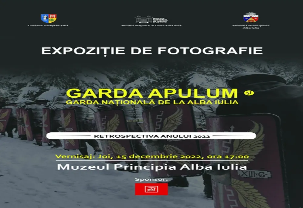 Expoziției de fotografie „Retrospectiva anului 2022 – Garda Apulum și Garda Națională de la Alba Iulia”, la Muzeul Principia