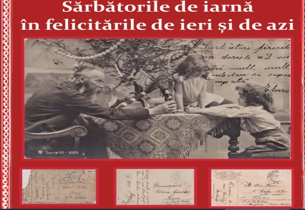 Expoziția „Sărbătorile de iarnă în felicitările de ieri și azi”, în Sala Unirii