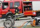Un transformator electric din Alba Iulia a luat foc