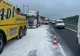 Accident pe A1, între Săliște și Cunta! Două TIR-uri s-au tamponat